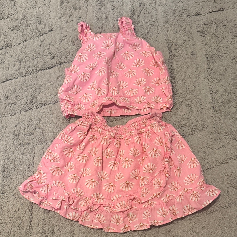 Crewcuts Pink Floral Kids Matching Set